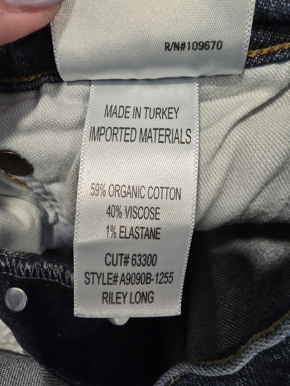 Agolde Riley Long High Rise Straight Leg Divided Jeans - Picture 8 of 8